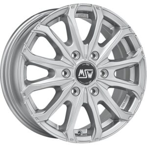 MSW 48 Van 6 Holes Full Silver 6,5x16 6x130 ET62 CB84,1 R14 1350 kg W19341001T09